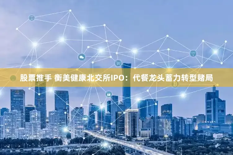 股票推手 衡美健康北交所IPO：代餐龙头蓄力转型赌局